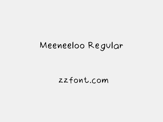 Meeneeloo Regular
