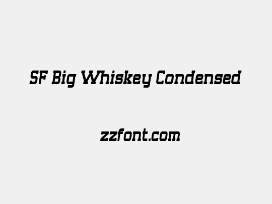 SF Big Whiskey Condensed
