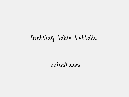 Drafting Table Leftalic