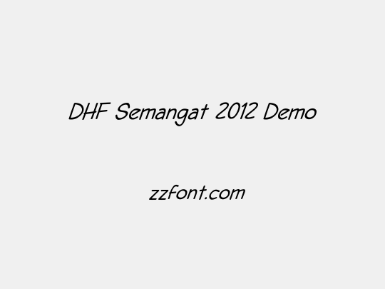 DHF Semangat 2012 Demo