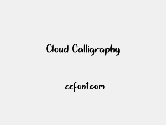 Cloud Calligraphy