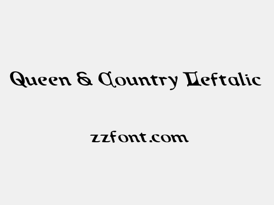 Queen & Country Leftalic
