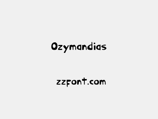 Ozymandias