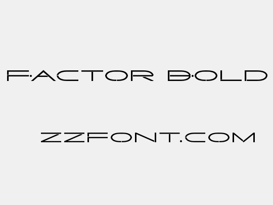 Factor Bold