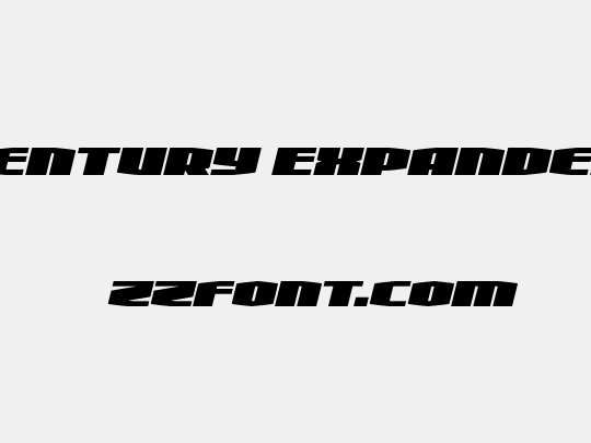 Alpha Century Expanded Italic