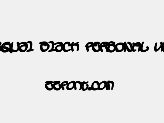 Sequal Black PERSONAL USE
