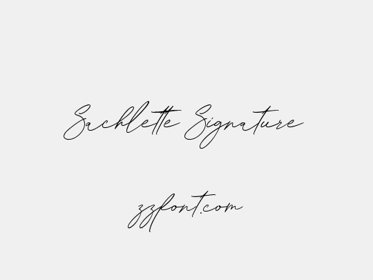Sachlette Signature