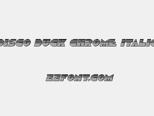 Disco Duck Chrome Italic