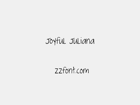 Joyful Juliana