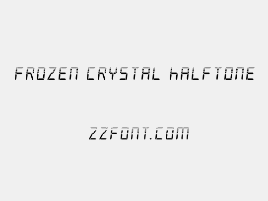Frozen Crystal Halftone