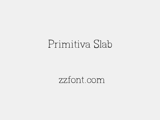 Primitiva Slab