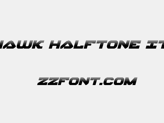 Skyhawk Halftone Italic