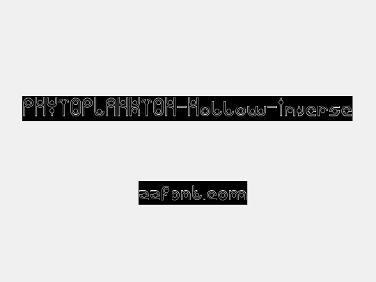 PHYTOPLANKTON-Hollow-Inverse