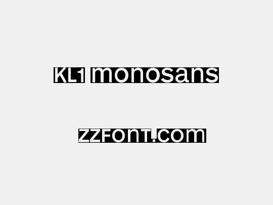KL1 MonoSans