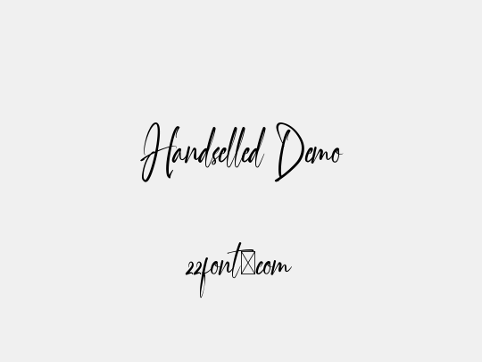Handselled Demo