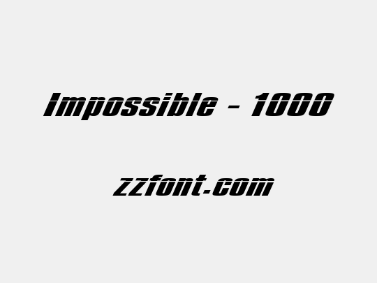 Impossible - 1000