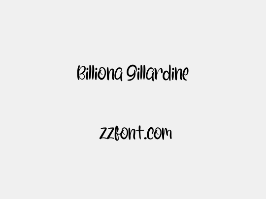 Billiona Gillardine
