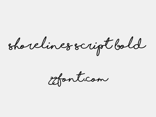 Shorelines Script Bold