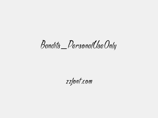 Bandits_PersonalUseOnly