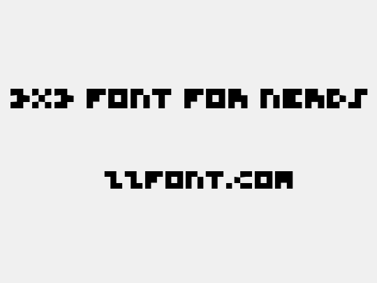3x3 Font for Nerds