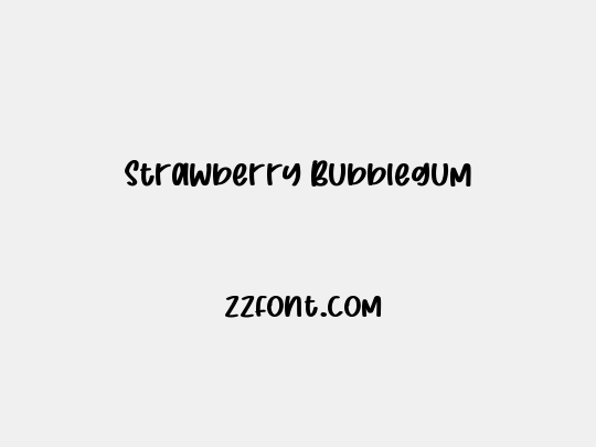 Strawberry Bubblegum