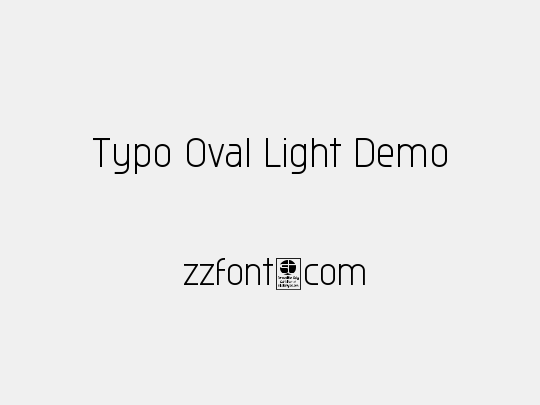 Typo Oval Light Demo