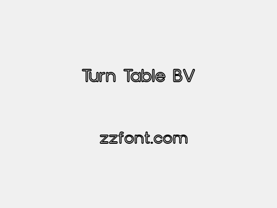 Turn Table BV