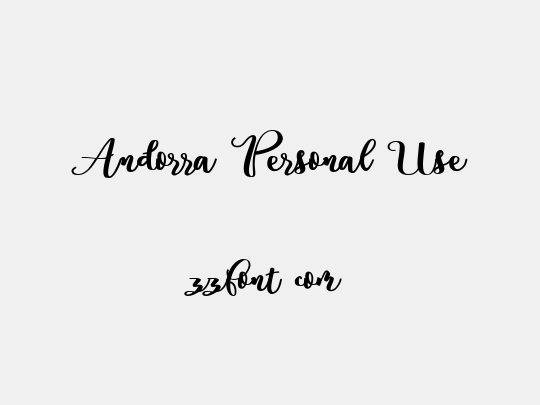 Andorra Personal Use