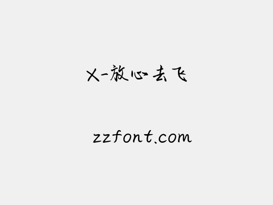 X-放心去飞