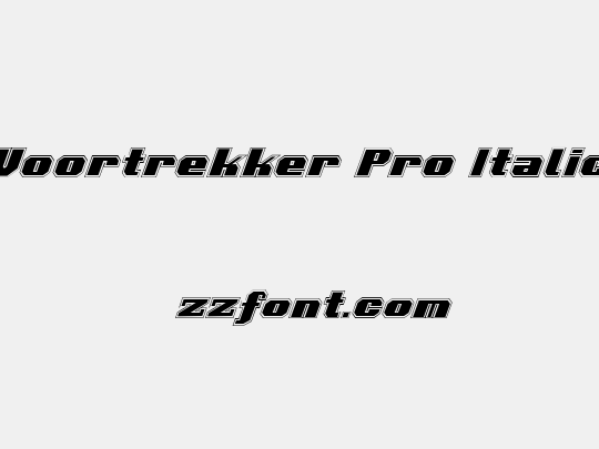 Voortrekker Pro Italic
