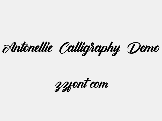 Antonellie Calligraphy Demo