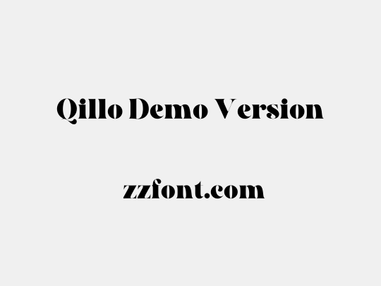 Qillo Demo Version