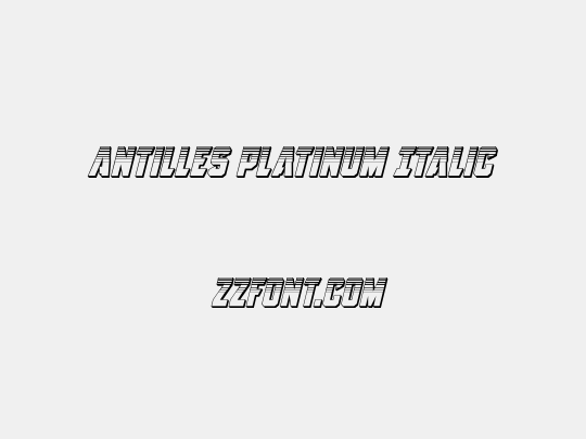 Antilles Platinum Italic