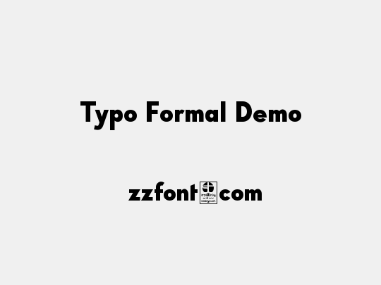Typo Formal Demo