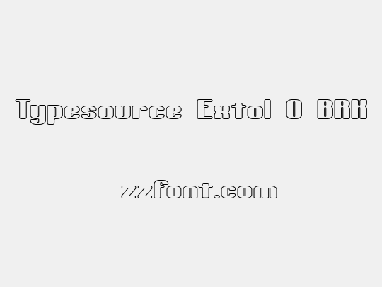 Typesource Extol O BRK