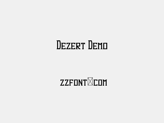 Dezert Demo