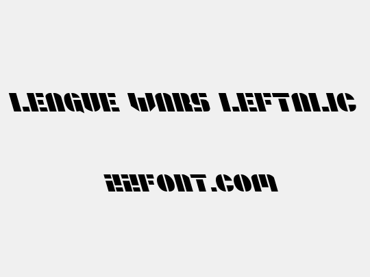 League Wars Leftalic