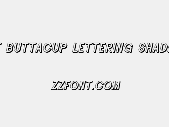 SF Buttacup Lettering Shaded
