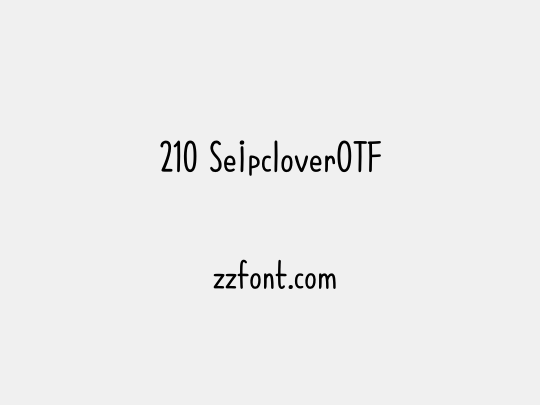 210 SeipcloverOTF