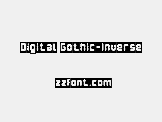 Digital Gothic-Inverse
