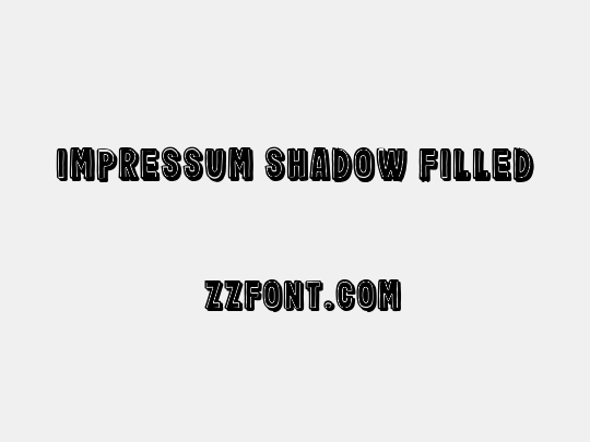 Impressum Shadow Filled
