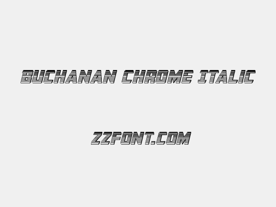 Buchanan Chrome Italic