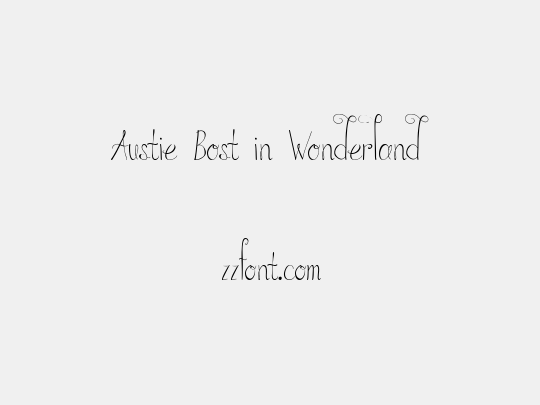 Austie Bost in Wonderland