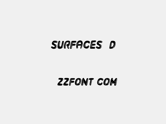 Surfaces 3D