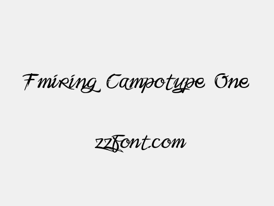 Fmiring Campotype One
