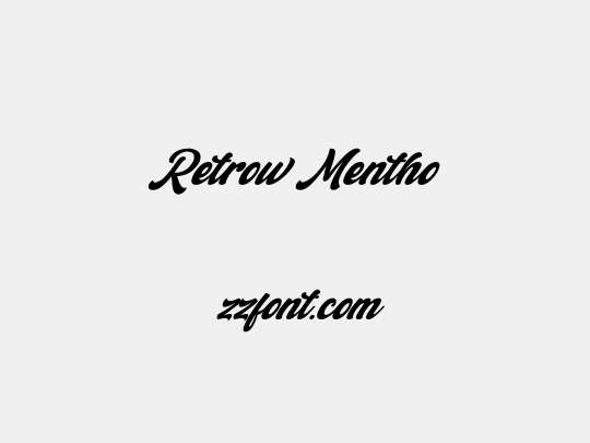 Retrow Mentho