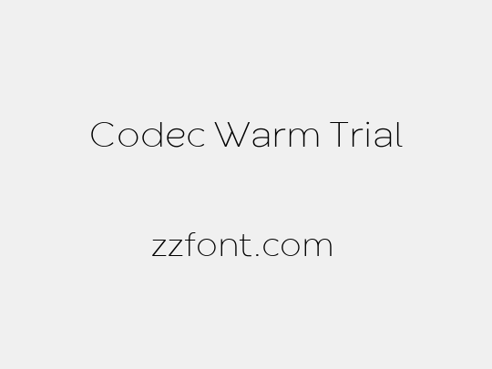 Codec Warm Trial