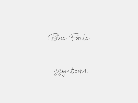 Blue Fonte