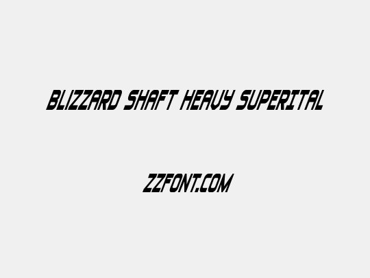 Blizzard Shaft Heavy SuperItal