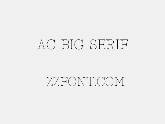 AC Big Serif